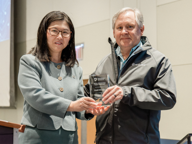 Matt Rhodes awarded inaugural Beecher Loftus Technology Transfer Catalyst Award Matt Rhodes awarded inaugural Beecher Loftus Technology Transfer Catalyst Award